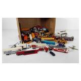 Toys, cars, buses, heavy equipment,  etc.