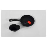 Mini cast iron griddle and bucket
