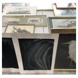 Large wall art group, see all photos, cart will