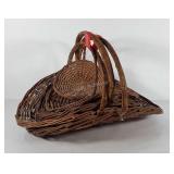 Group of gathering baskets, five
