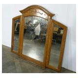 Tri-fold mirror, 47 x 52