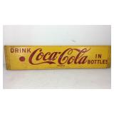 Wooden Coca-Cola door sign 18.5in
