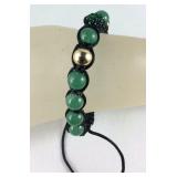 Green aventurine beaded bracelet