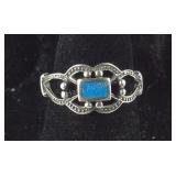 Vintage Inlaid Turquoise Ring, 2.3 grams,
