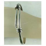 Silver Bangle Bracelet, 21.8 grams, Sterling