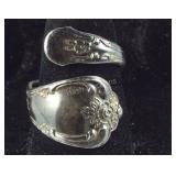 WMA Rogers Spoon Ring, Silver Plate, 8
