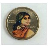2000-P Colorized Sacagawea $1 Gold Coin