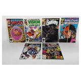 Six Marvel comic books, includes Vision and the