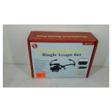 Illuminated,  hands-free, single loupe set. New