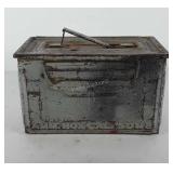 Metal ammo box, 6" x 7" x 12.5"