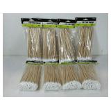Eight packages of 6" cotton swabs, 100 count per