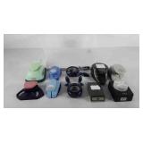 Art supplies, 16qt storage bin of hole punches