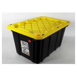 HDX heavy duty 27 gallon tote with lid