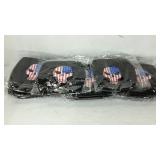 Twenty cotton face masks with patriotic skulls.