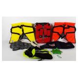 Pet clothes, dog life jackets, coats, saddlebags,