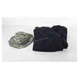 Clothing, ladies ski pants, size M, and hat