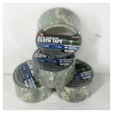 Four rolls of digital camouflage cloth tape. Each