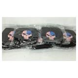 Twenty cotton facemasks with patriotic skulls.