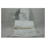 Package of twenty cotton face masks, new in bag.