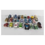 Toy cars, includes bus, tonka trucks, emergency