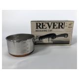 Revere copper bottom stainless measuring cup with