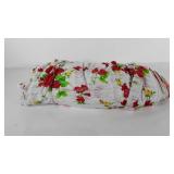 Polyester fabric, several yards of floral fabric,