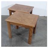 Pair of Home Furnishings End Tables, laminated