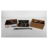 Tools, sockets, wrenches, chisels, screwdrivers,