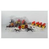 Toys, includes carriages, horses, teepees, and