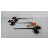 Tools, four bar clamps, includes Craftsman, Irwin