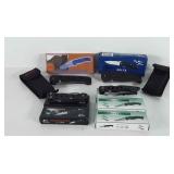 Seven pocket knives, includes Delta Ranger,