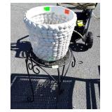 Outdoor Sea Shell planter and mismatched