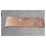 Copper flashing piece, 7" wide 8ft long but has