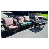 5pc Outdoor Furniture Set, all weather wicker,