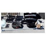 Parts Lot, Riding Mower grass catcher parts, oil