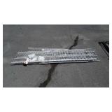 7 wire Closet Maid shelves of various lengths,