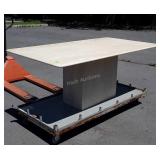 Marble Sunroom Table, 39x70" top that