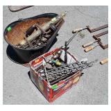 Tools, Drill Brace with a big selection of Bits,