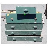 5 Wooden Dresser Drawers
