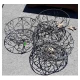 Four 16" Hanging planter Baskets Moss type