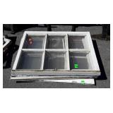 Four old wooden frame farm house window Sachs, 6