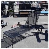 Nice Wrought iron Chaise Lounge, recliner, mesh