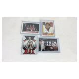 Four sport cards, Darrell Green, Enos slaughter,