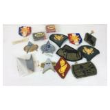 Military patches and plastic emblems