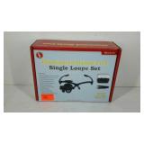 Illuminated,  hands-free, single loupe set. New