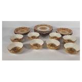 222 Fifth china, plates and bowls, lots of chips