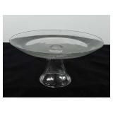 Glassware, pedestal cake plate, 10"