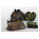 Hunting equipment, includes cushions for