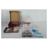 Art supplies, includes acrylic word tiles, ghost
