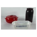 Kitchenwares, includes Currier and Ives blue and